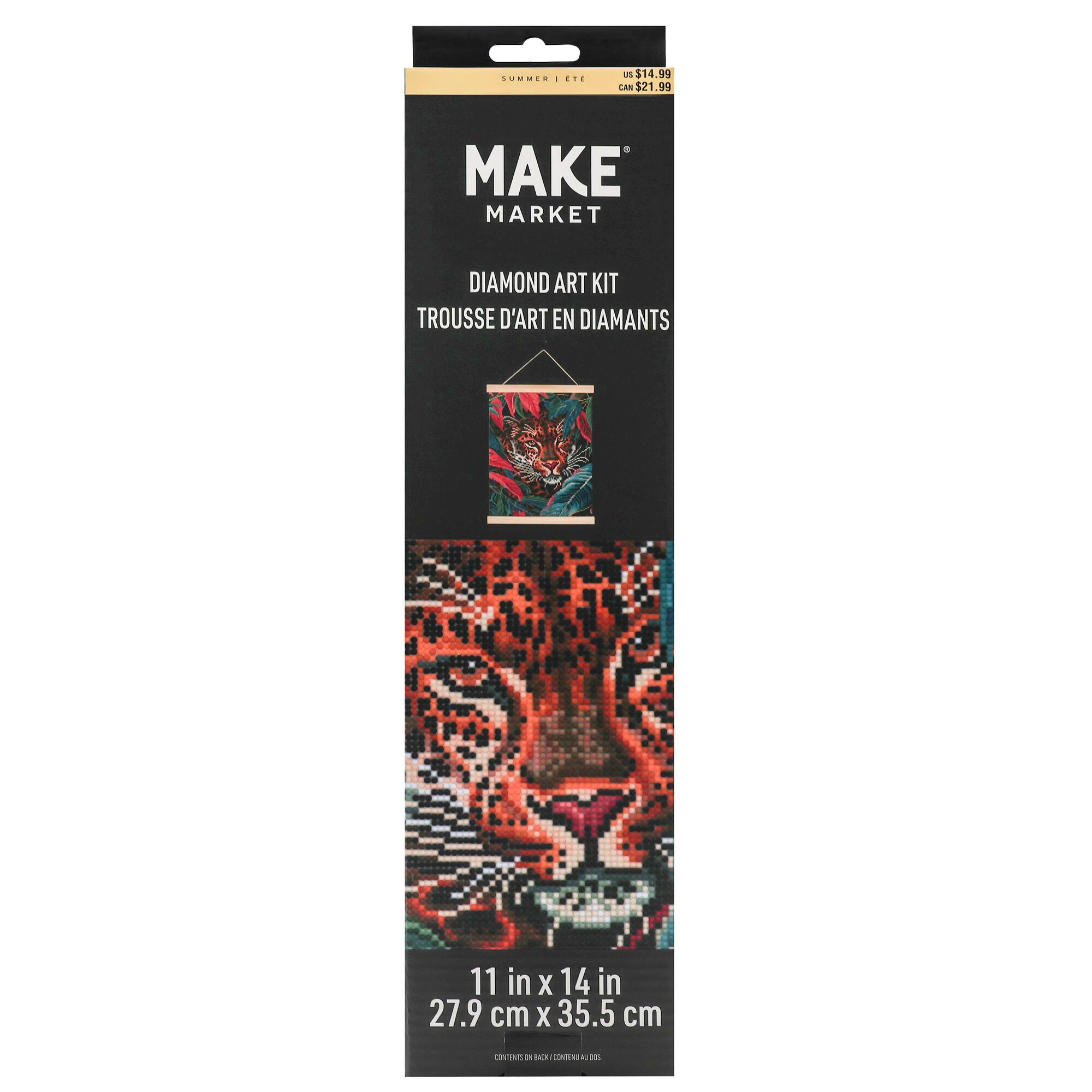 11" x 14" Leopard Diamond Art Kit by Make Market®